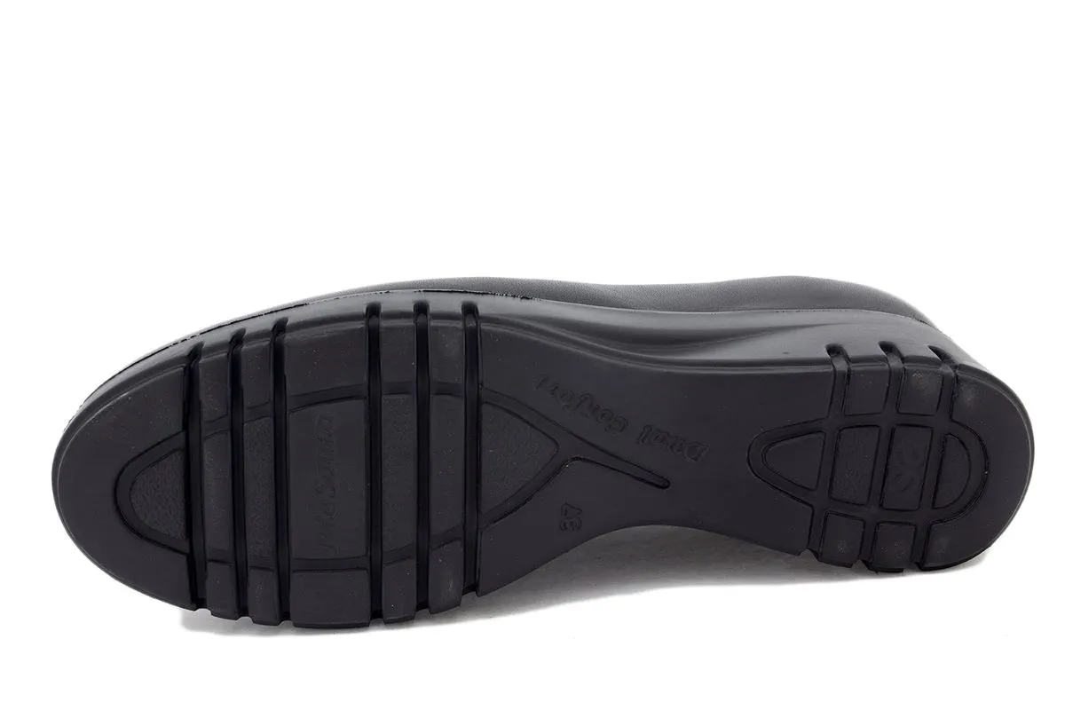 Black Leather Moccasin
