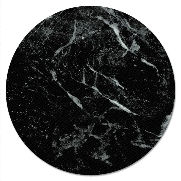 Black Marble  Tempered Glass Turntable
