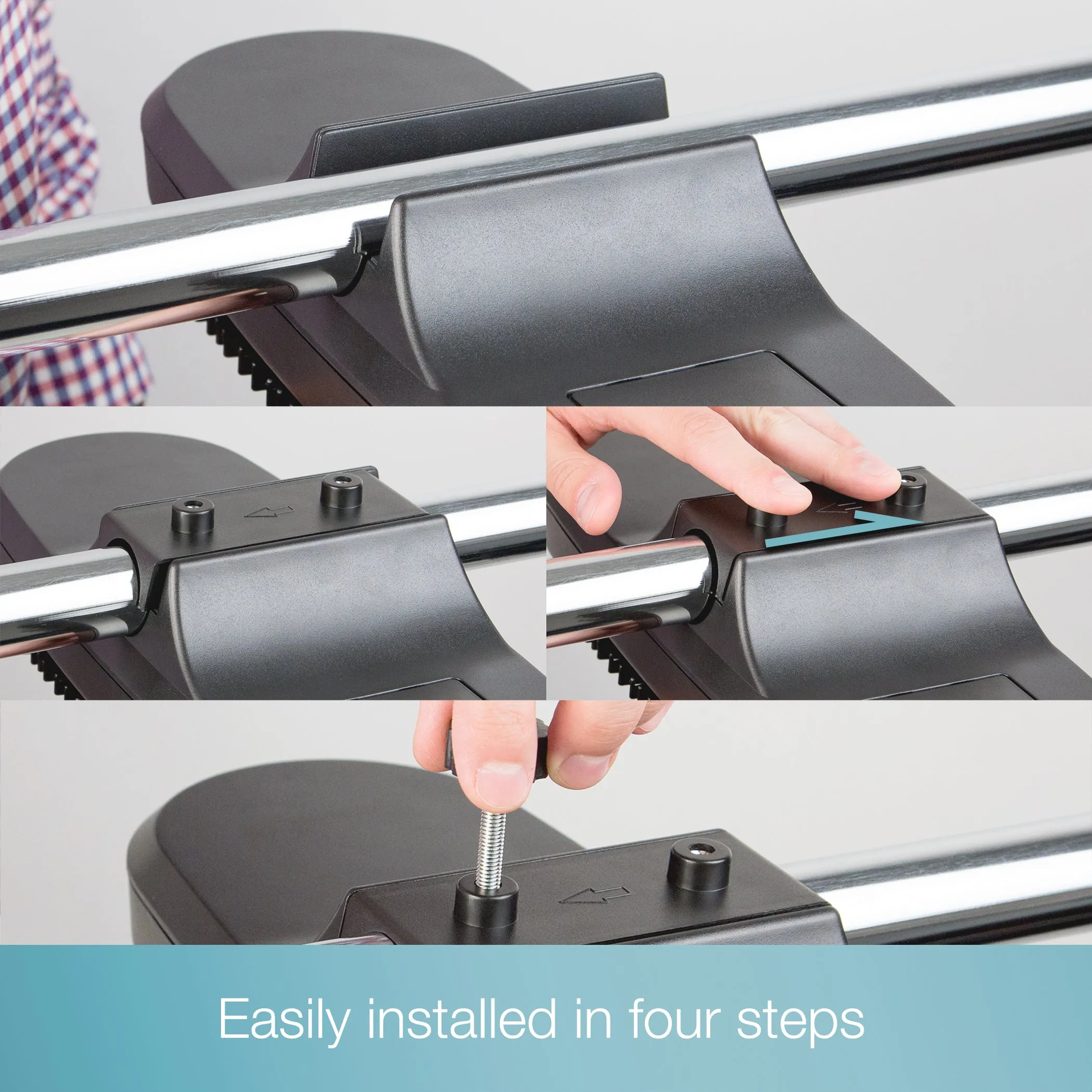 Black Motorized Tie Rack
