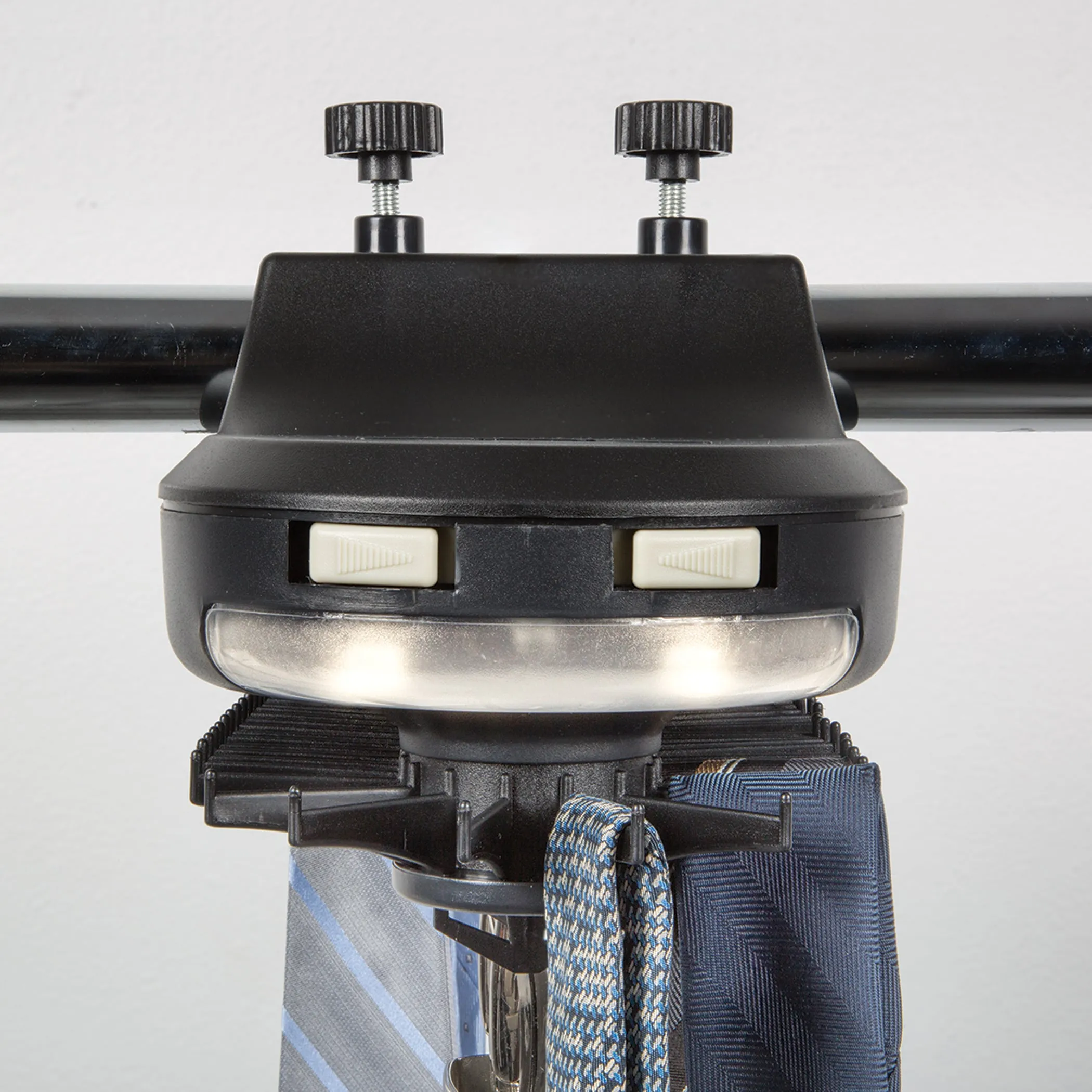 Black Motorized Tie Rack