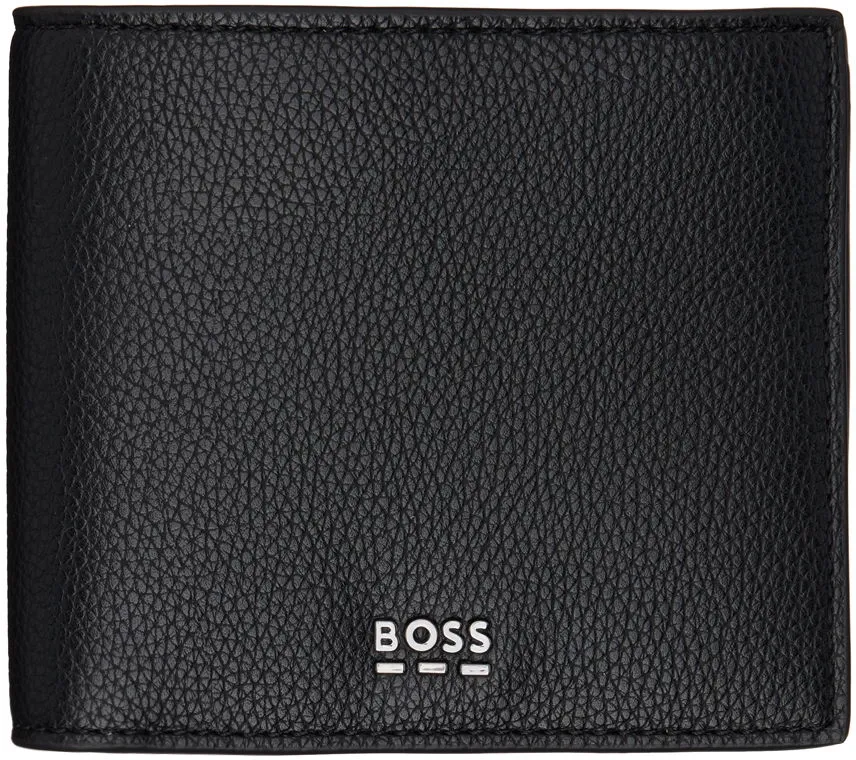 BOSS BLACK LOGO LETTERING FAUXLEATHER WALLET