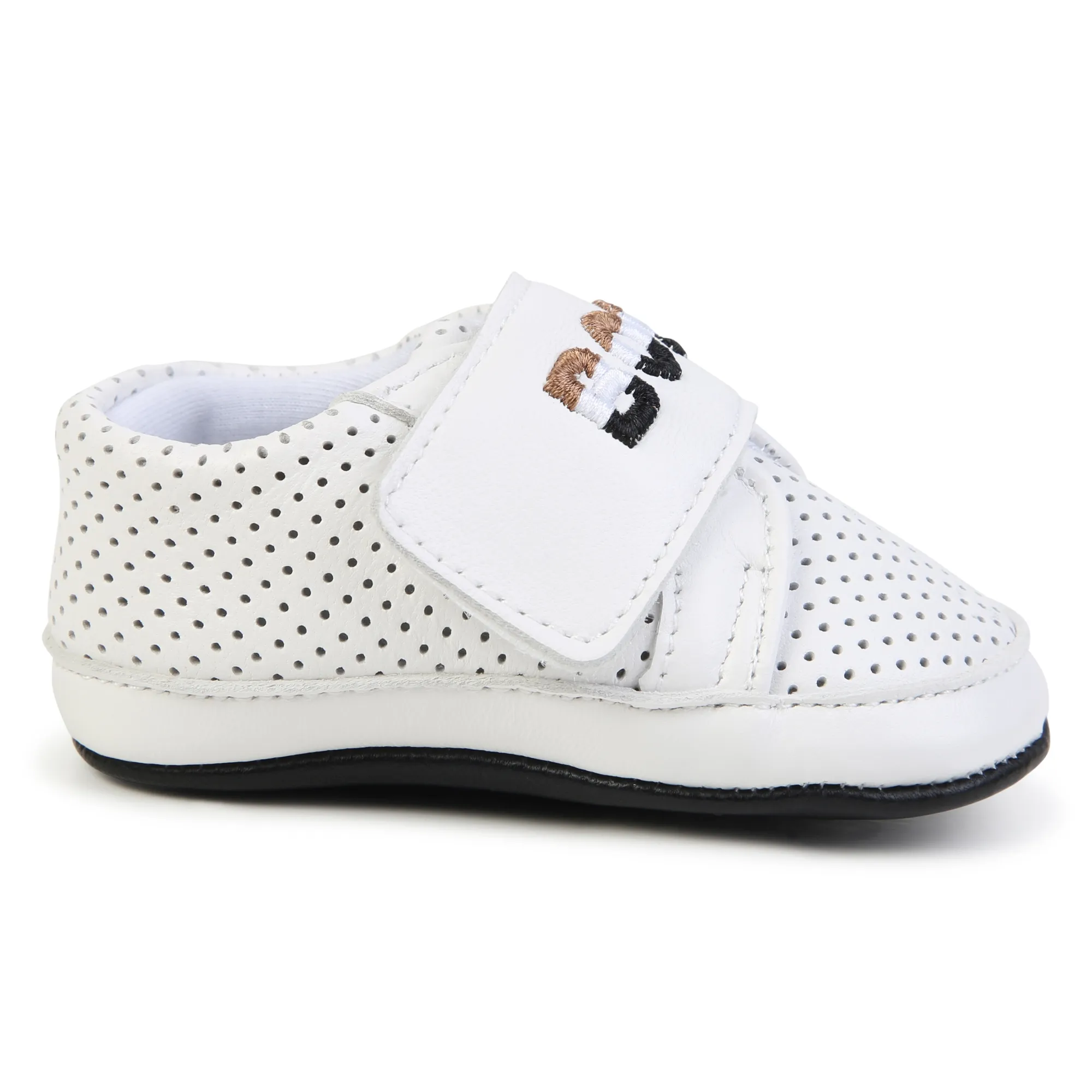BOSS Patucos de piel y velcro