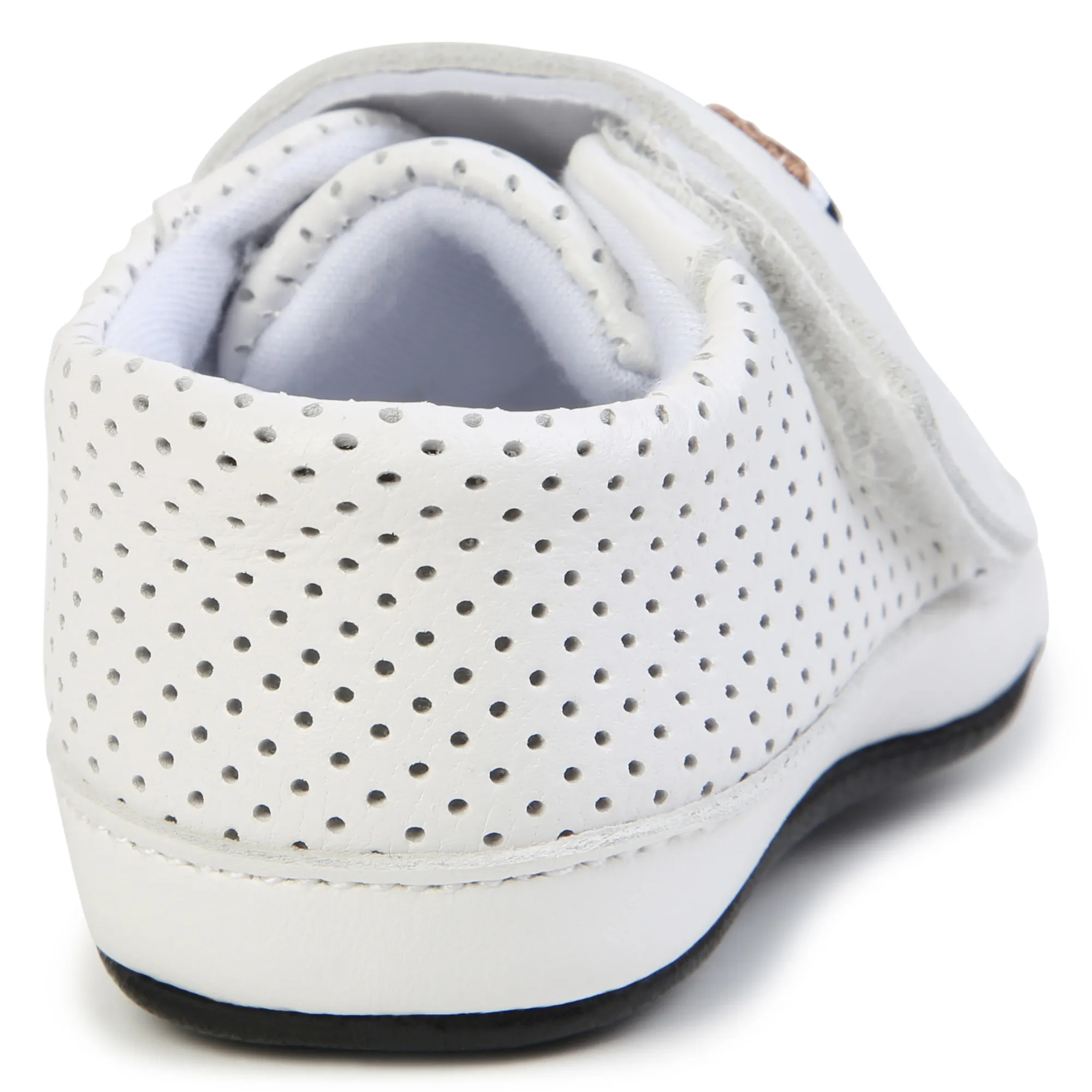 BOSS Patucos de piel y velcro