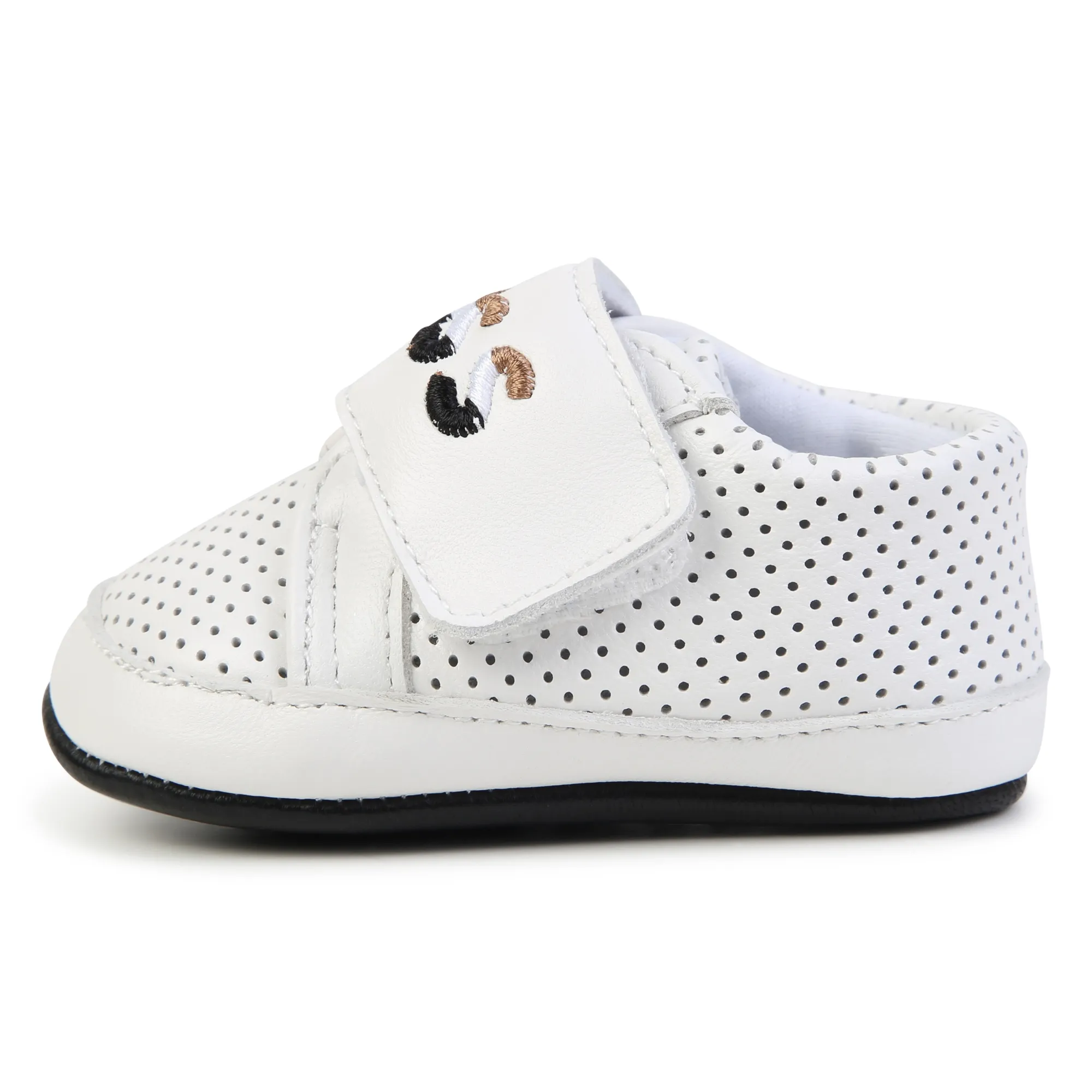 BOSS Patucos de piel y velcro
