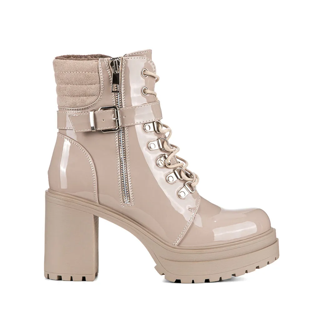 Botin Beige Casual Mujer Weide Czy577