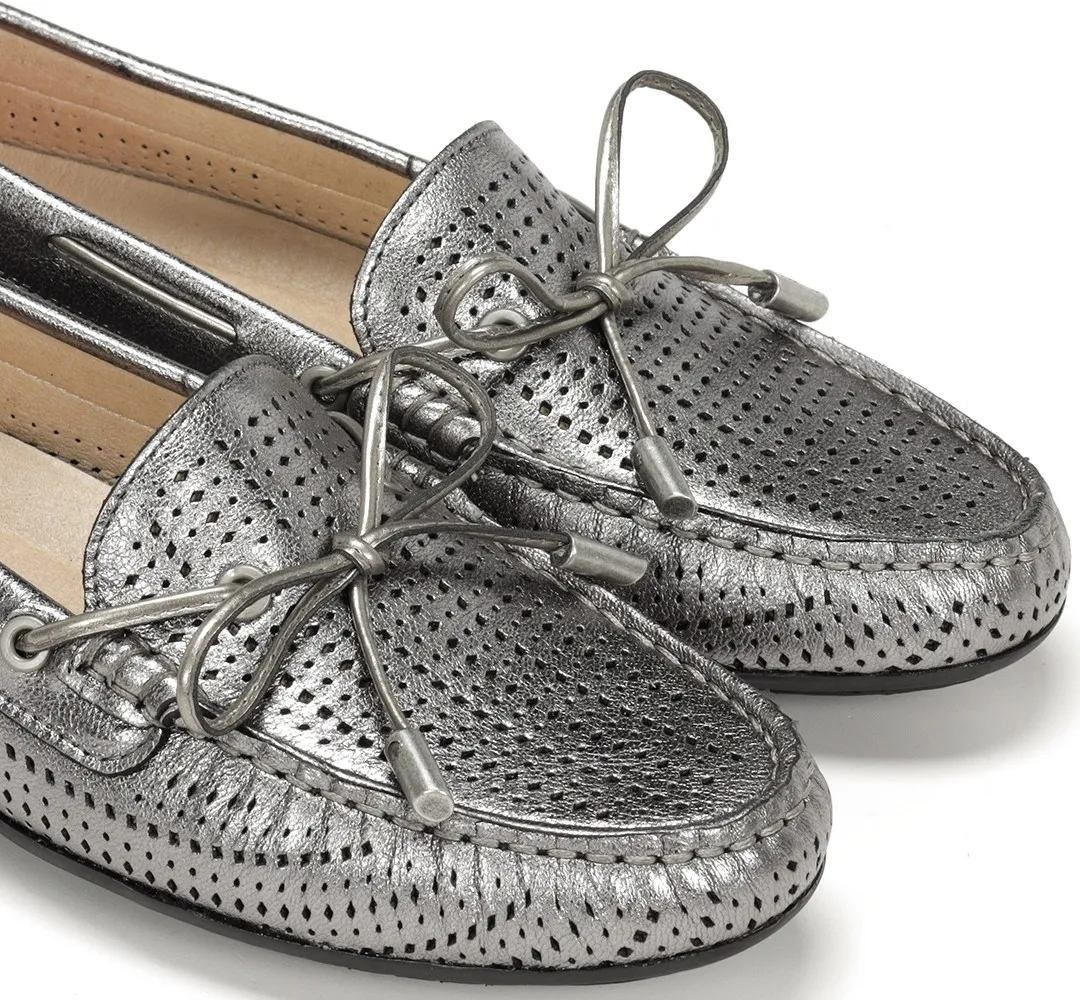 BRUNI F1428 Mocasín Plata