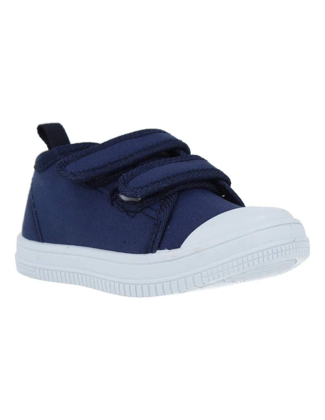 BUBBLE KIDS  DEPORTIVA LONA FLEXIBLE VELCRO MARINO