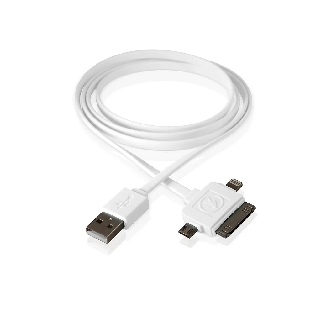 CABLE PARA CARGAR 3 EN 1 OUTDOOR CALAMARI Color Blanco