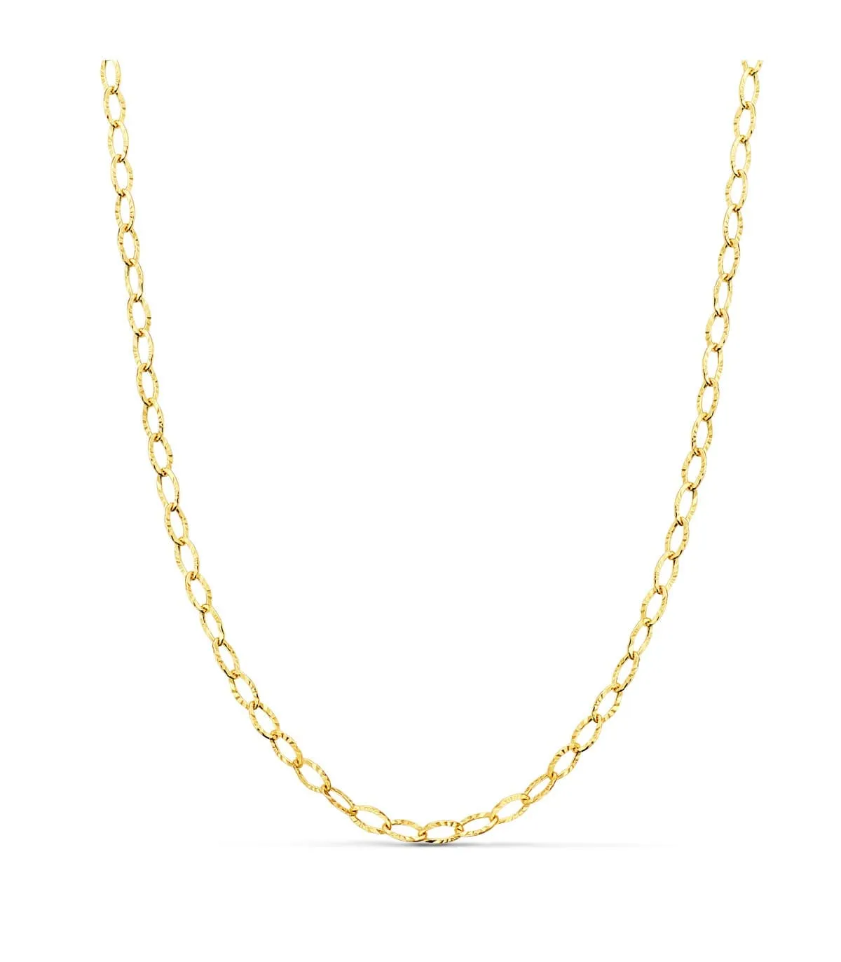 Cadena Oro 18K 2.5 mm 40 cm Forzada tallada