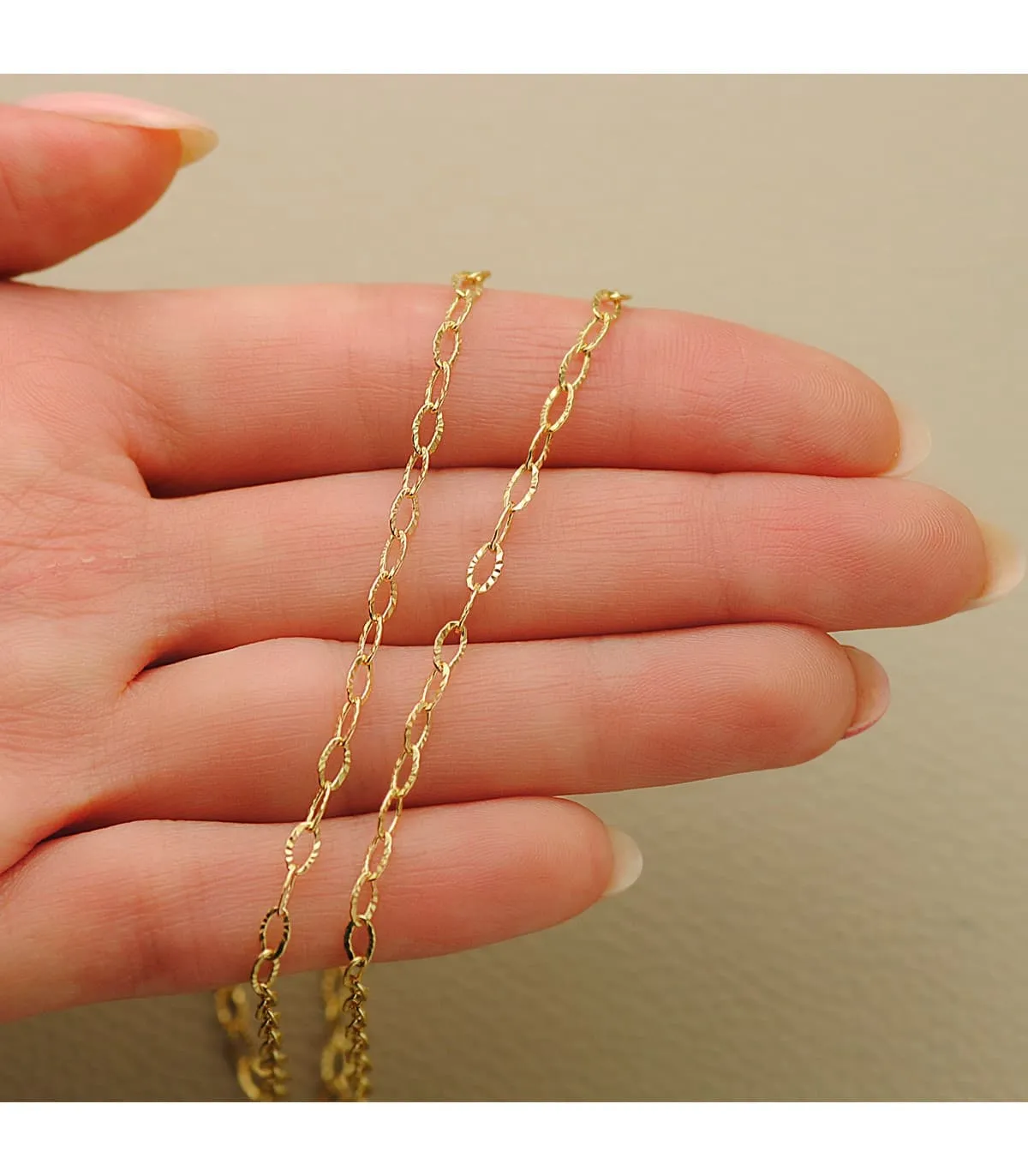 Cadena Oro 18K 2.5 mm 40 cm Forzada tallada