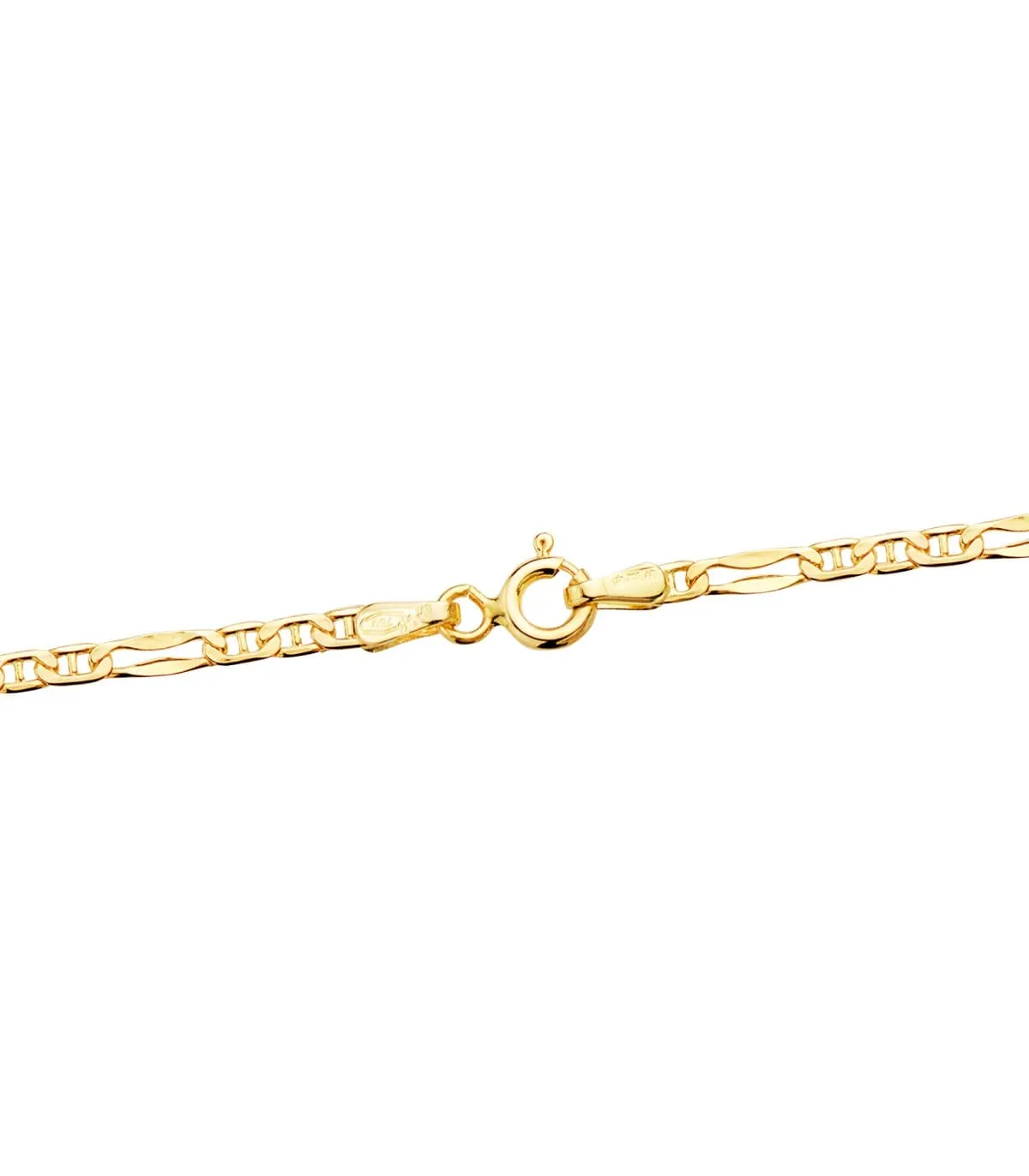 Cadena Oro 18K Fígaro Ancla 2 mm 45 cm