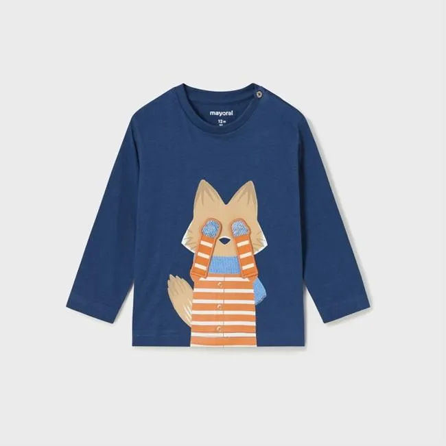 Camiseta bebé niño interactiva Mayoral