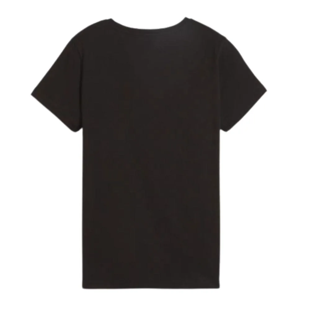 CAMISETA GRÁFICA MUJER PUMA ESS+ CASUAL. 67995 01 Negro.