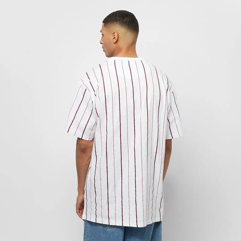 Camiseta KARL KANI manga corta para unisex SMALL SIGNATURE PINSTRIPE TEE White Ref. KKMQ12143WTH Blanca rayas