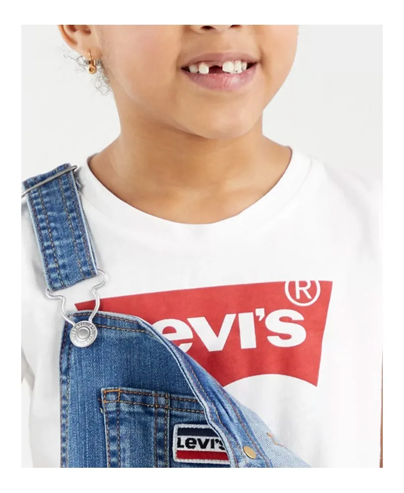 Camiseta Niños LEVIS Blanca Logo