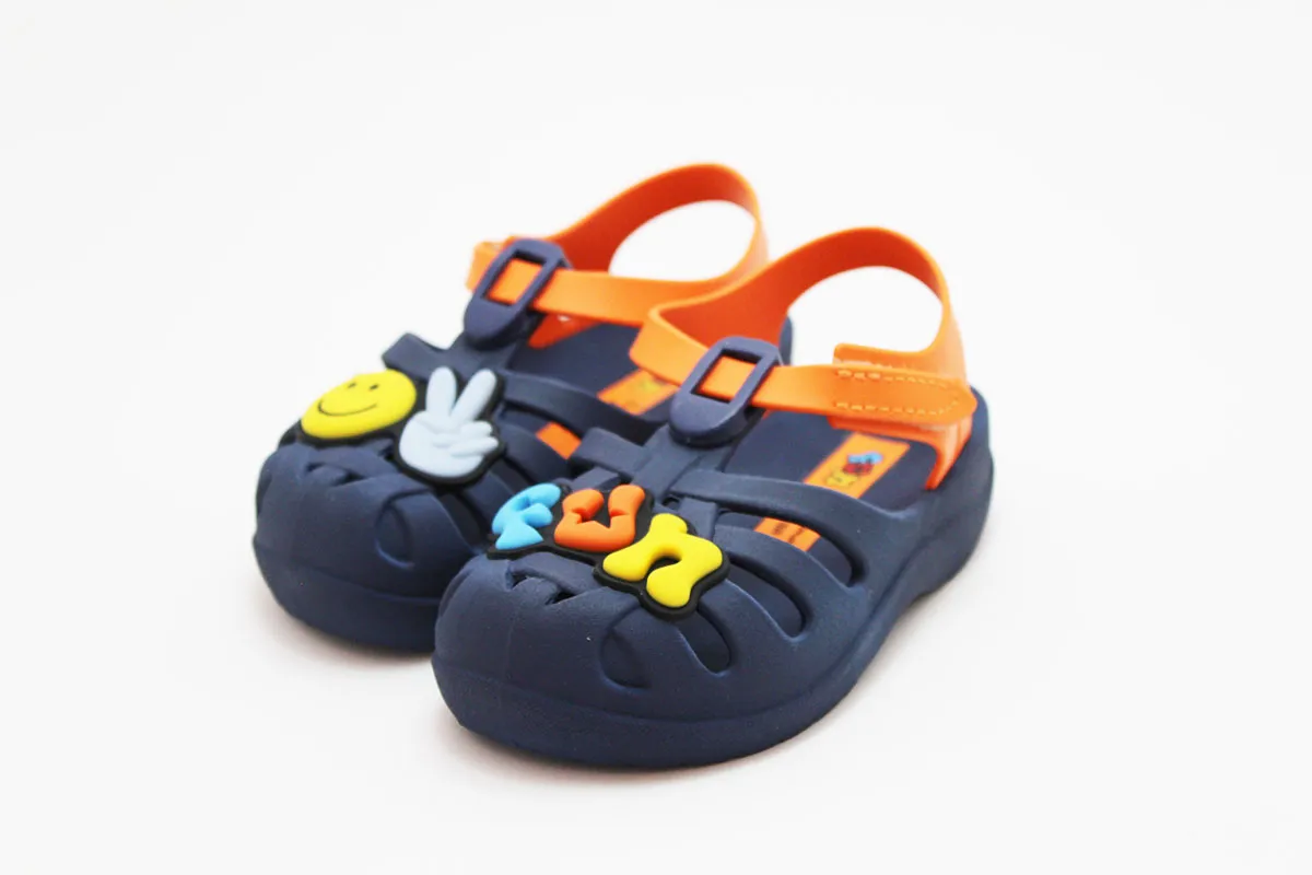 Cangrejeras Ipanema azul letras niños