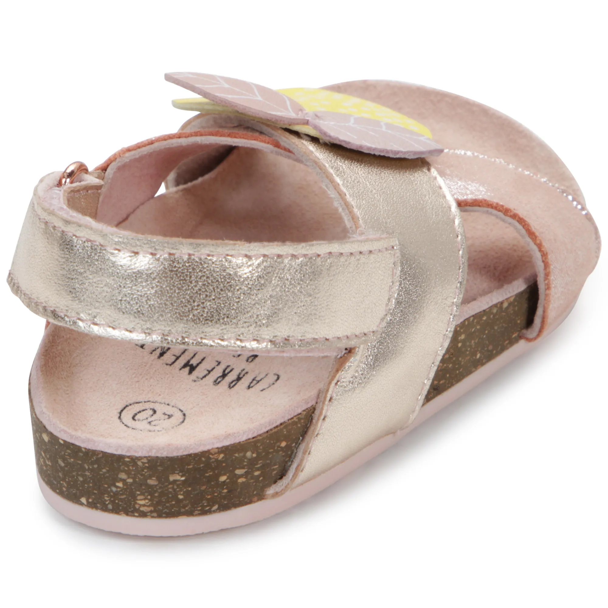 CARREMENT BEAU Sandalias de piel y velcro