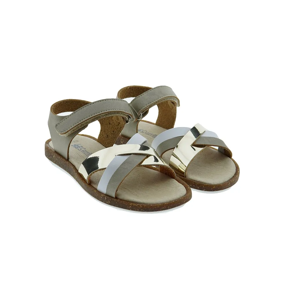 CARRILESandalias velcro niña multi tiras metalizadas Carrile 211458