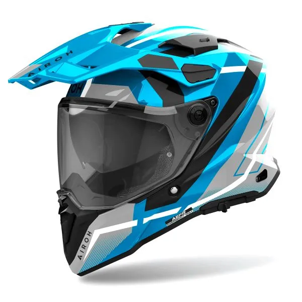 Casco Airoh Commander 2 Mavick Cerulean Blue 