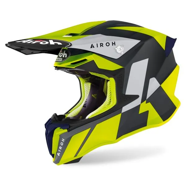 Casco Airoh Twist 2.0 Lift Yellow Blue Matt 