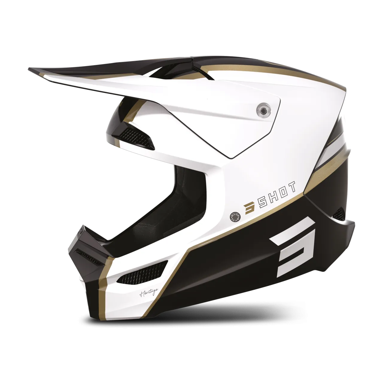 Casco de Cross Shot Furious Heritage Arena Brillante