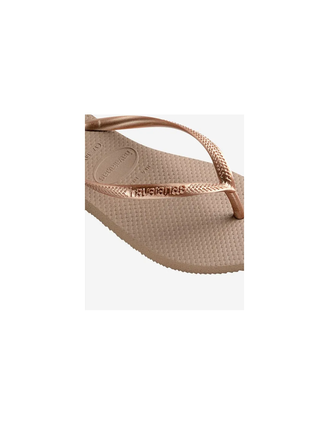 Chanclas Mujer Havaianas Básica Rosa Oro