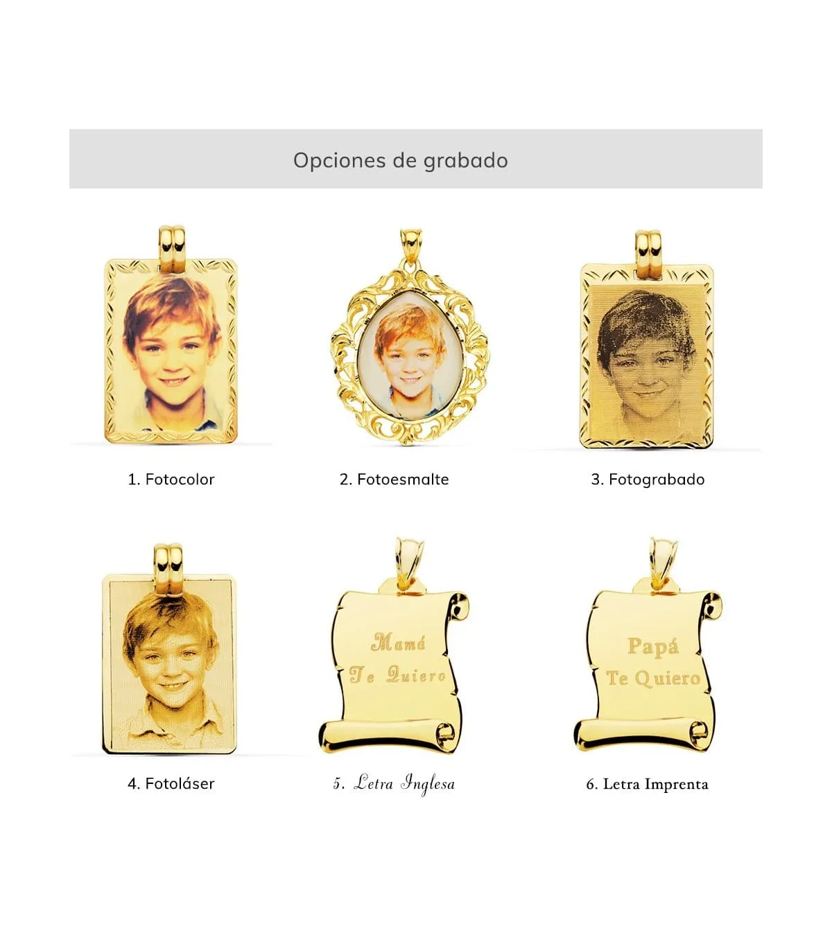Chapa lisa Colgante Oro 18 Ktes 26 mm