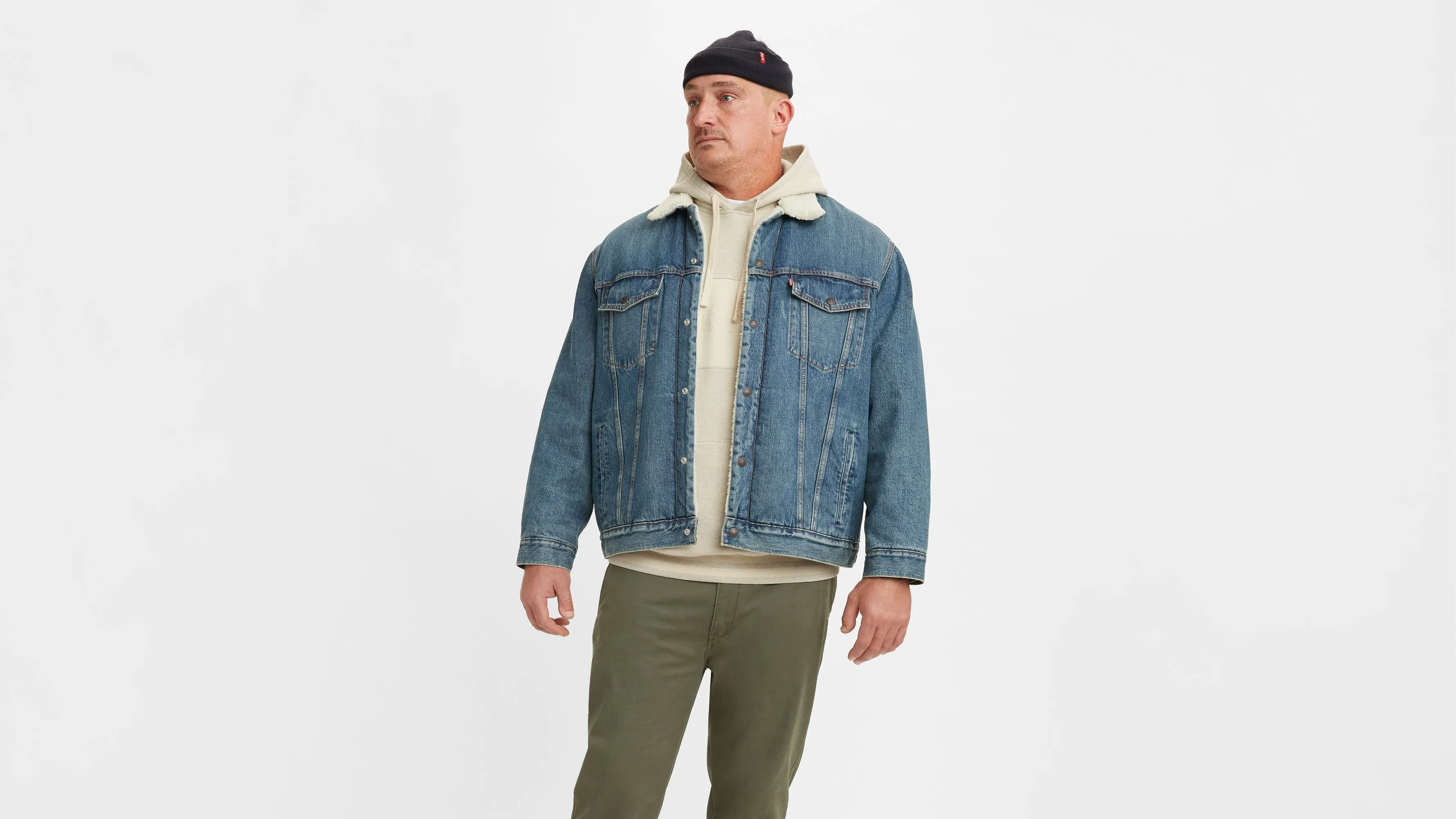 Chaqueta Trucker Sherpa (tallas Grandes)