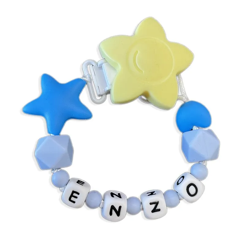 Chupetero personalizado azul