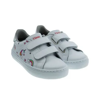 CIENTAZapatilla piel unicornios velcro Cienta 80076