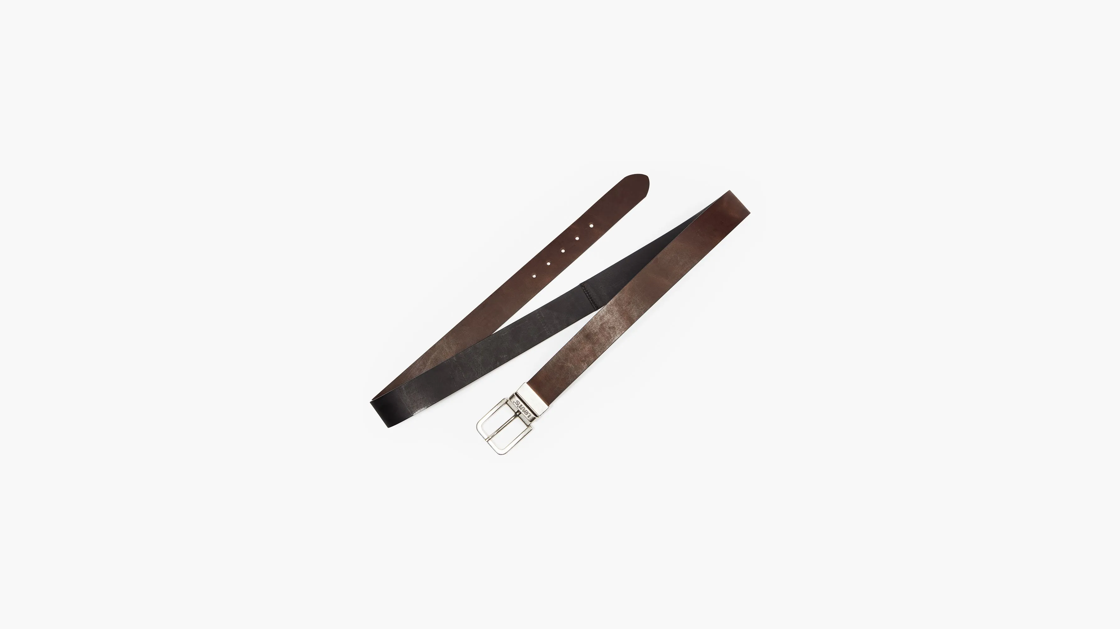 Cinturón Reversible Con Hebilla (tallas Grandes)