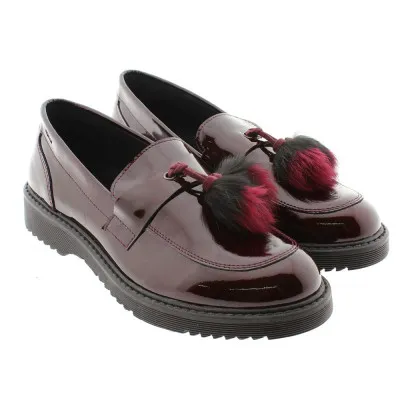CLARYSZapato mocasín charol burdeos Clarys 5943