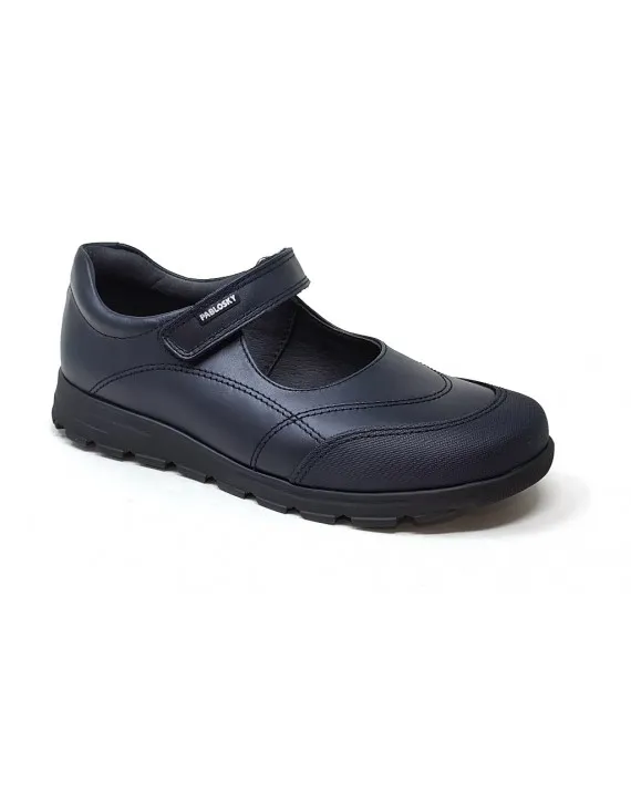 COLEGIAL NIÑA PIEL PABLOSKY VELCRO AZUL (talla desde la 25 hasta la 34)