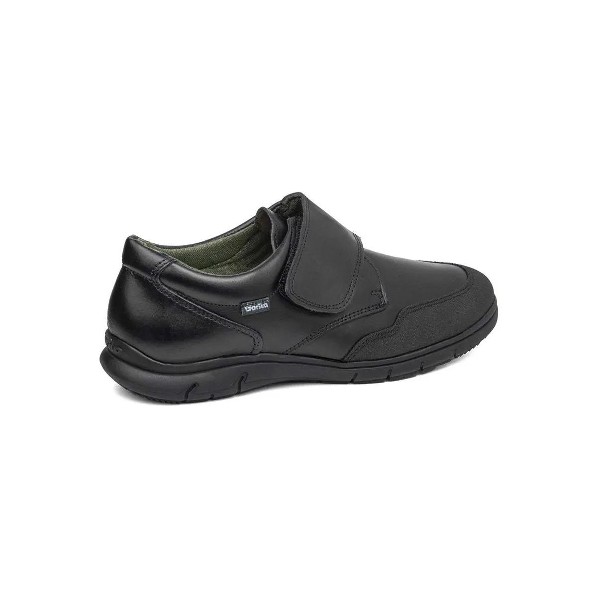 COLEGIAL VELCRO PIEL NEGRO