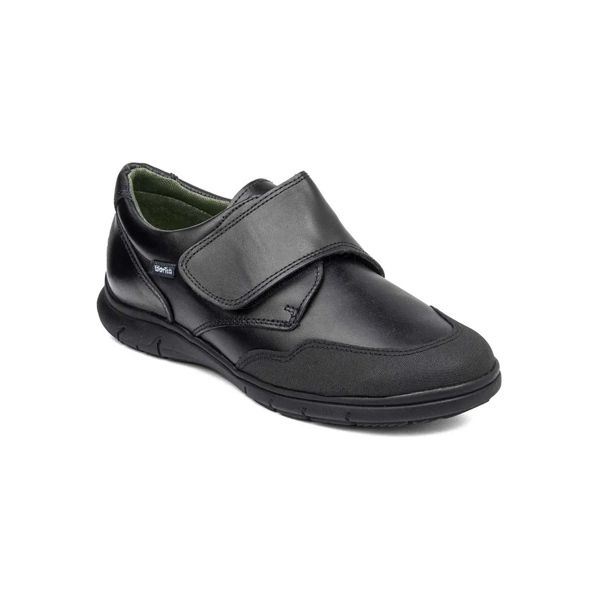 COLEGIAL VELCRO PIEL NEGRO