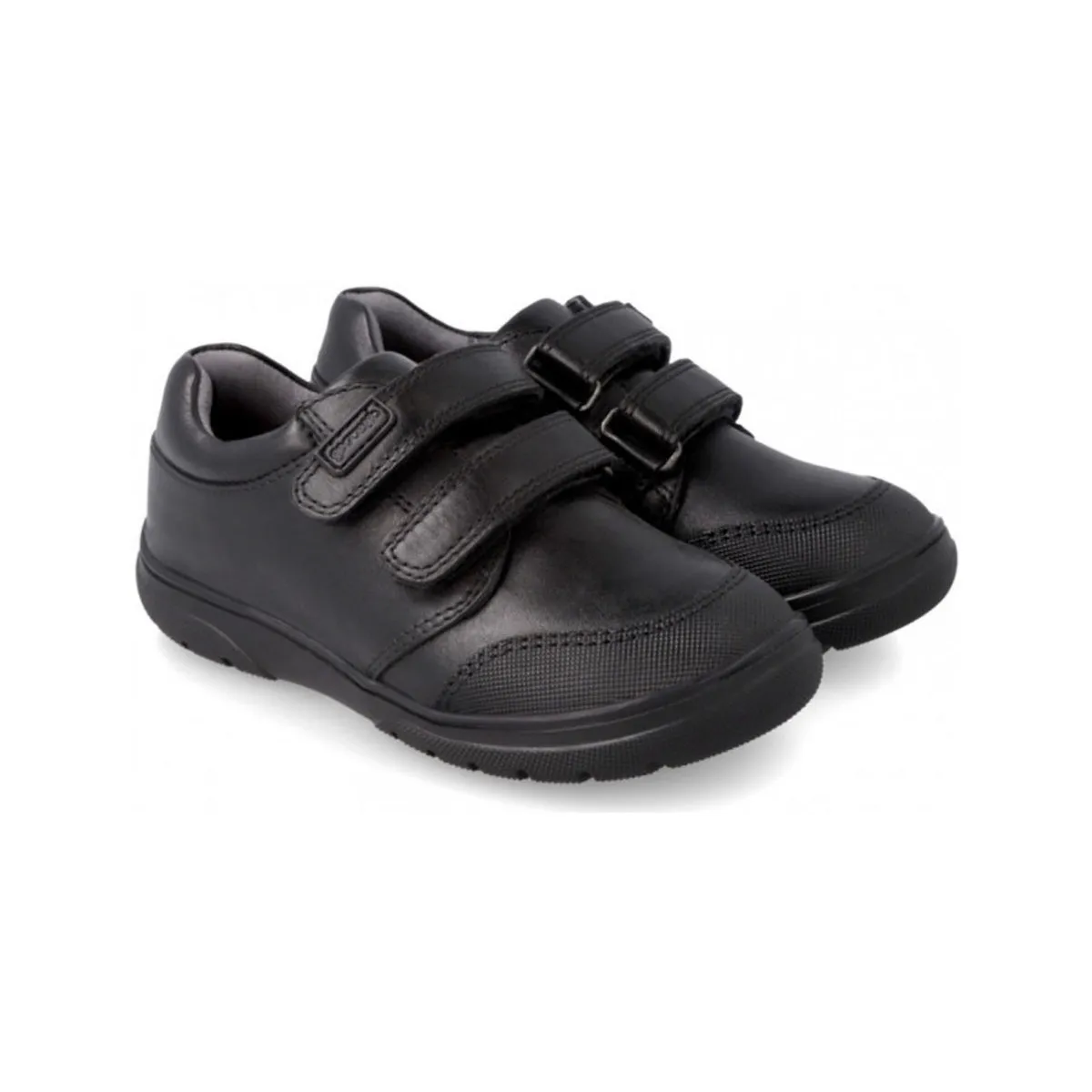 COLEGIAL ZAPATO VELCRO NEGRO