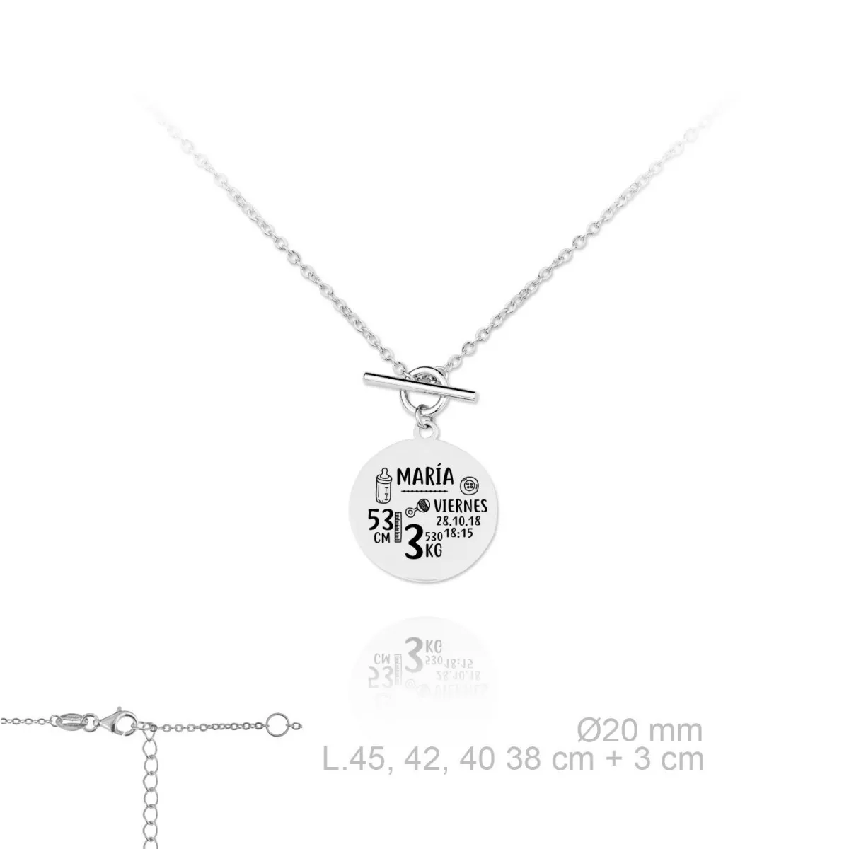 Collar Natalicio Plata