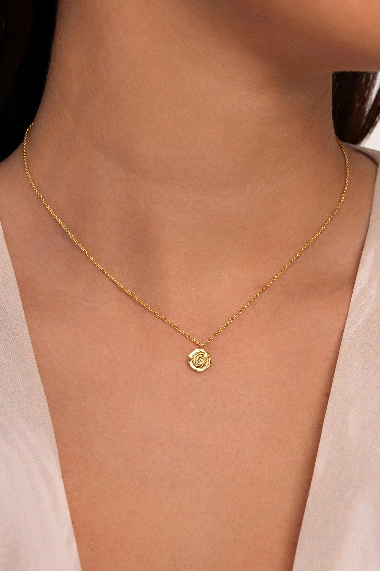 Collar Treasure Baño Oro