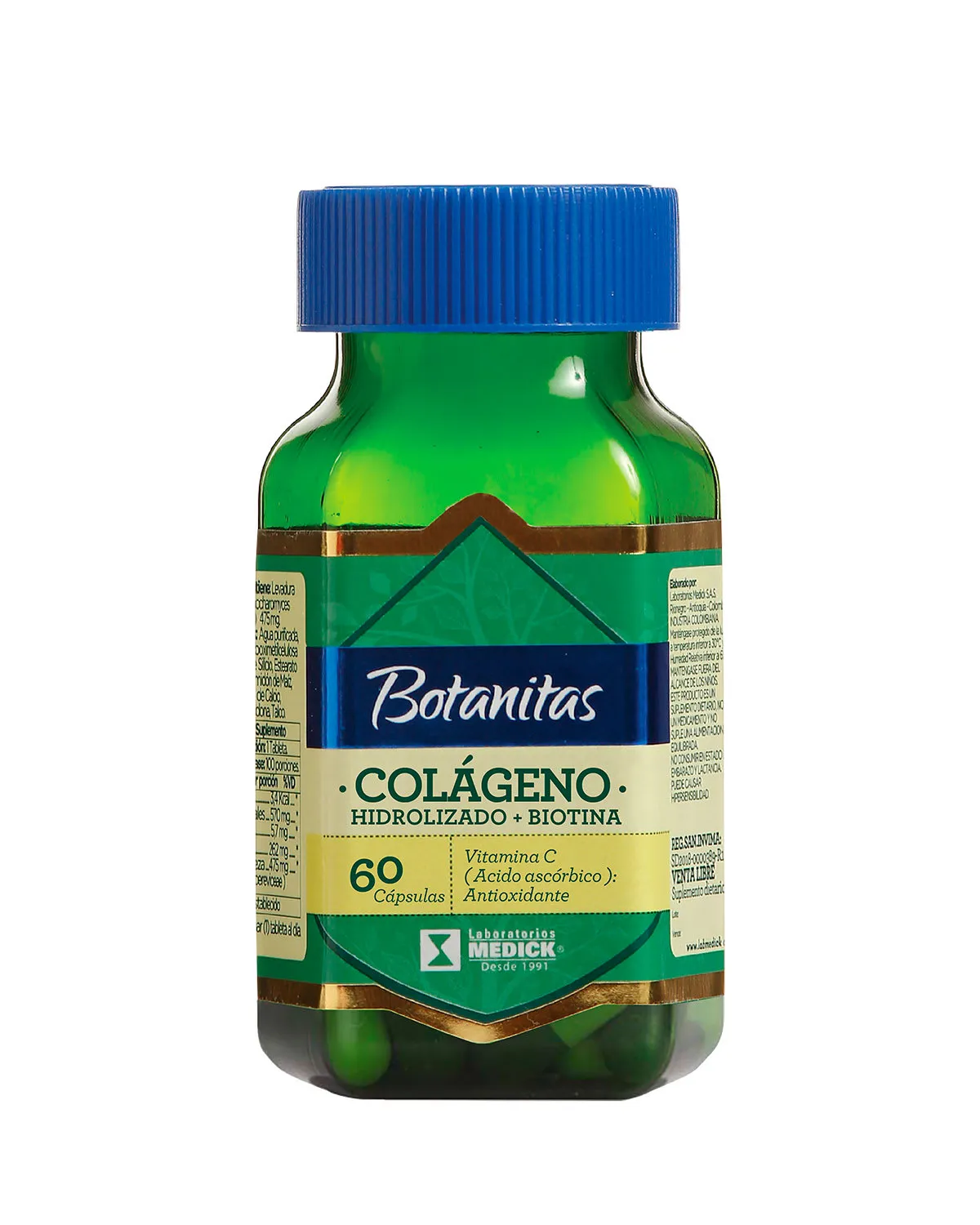 Colágeno Hidrolizado + Biotina x 60 Cápsulas