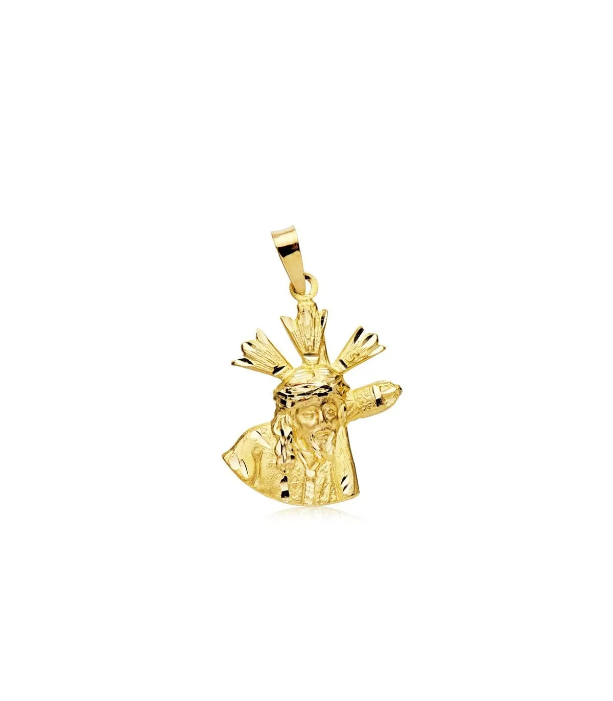 Cristo del Gran Poder Silueta Oro 18K 21mm