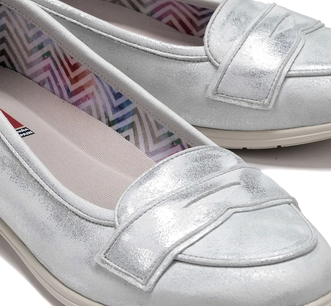 DAMAS F1137 Mocasín Plata