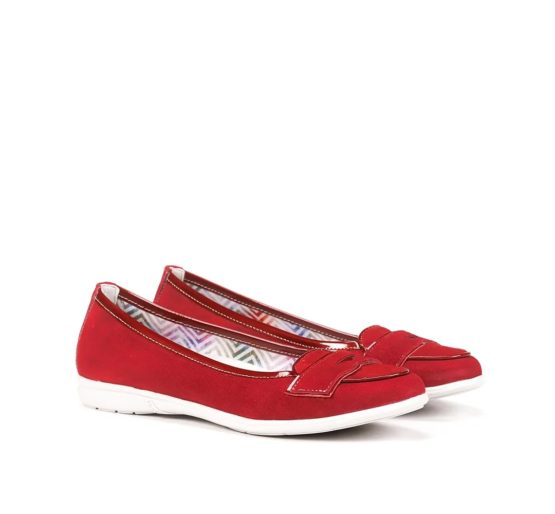DAMAS F1137 Mocasín Rojo