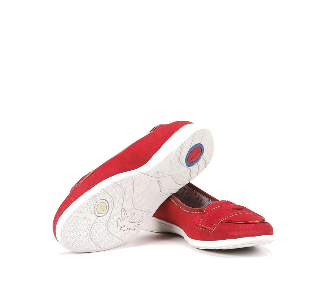 DAMAS F1137 Mocasín Rojo