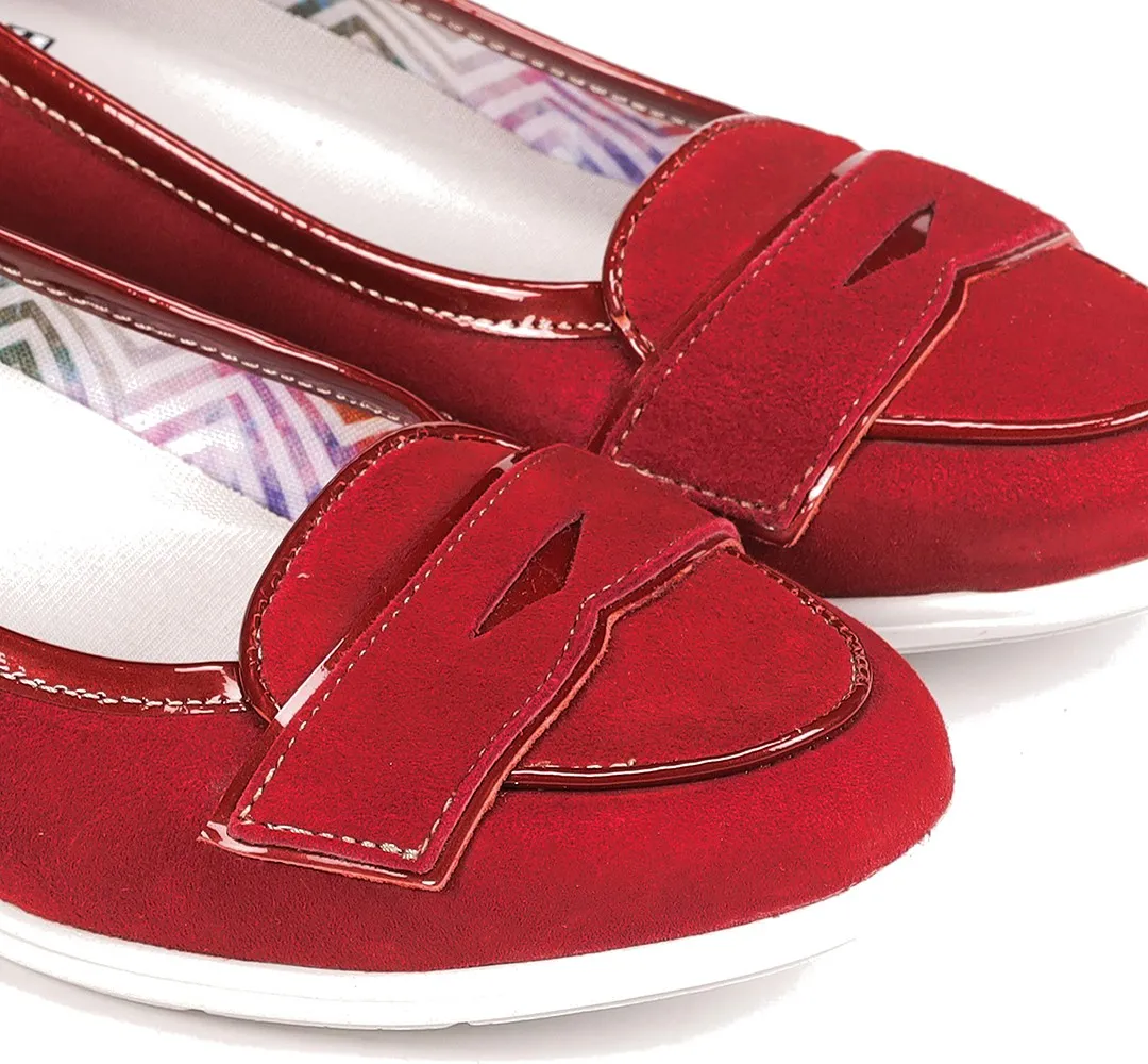 DAMAS F1137 Mocasín Rojo