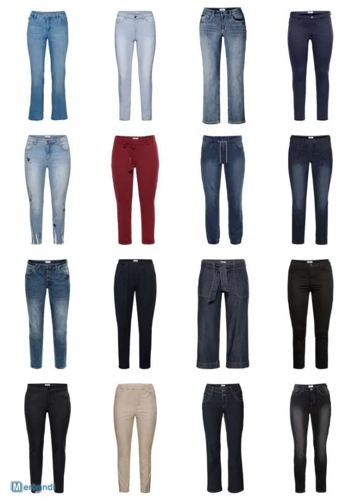 DAMAS MODA DE TALLAS GRANDES, PANTALONES DE TALLA GRANDE, JEANS TALLAS GRANDES STOCK RESTANTE