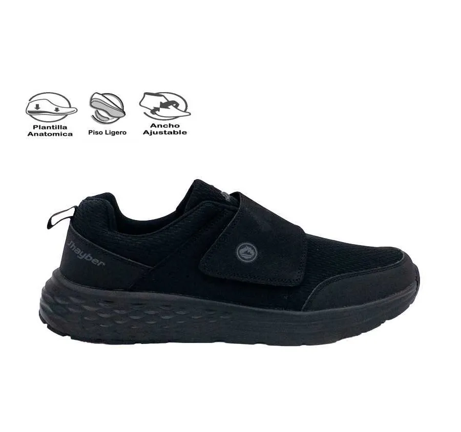 DEPORTIVO J´HAYBER CHALTO ZA61249 CÓMODA PARA HOMBRE EN TEXTIL VELCRO NEGRO PLANTILLA COMFORT FOAM 27748