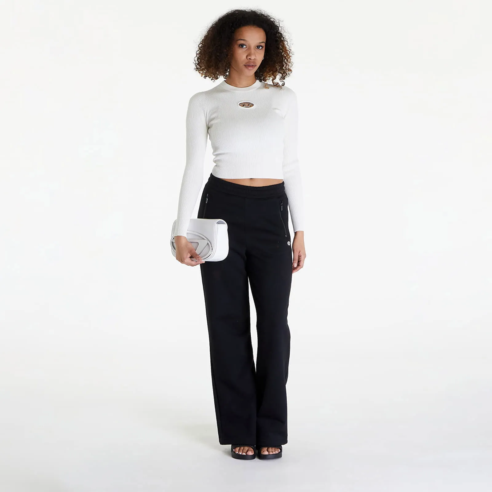 DIESEL MVALARY KNITWEAR WHITE