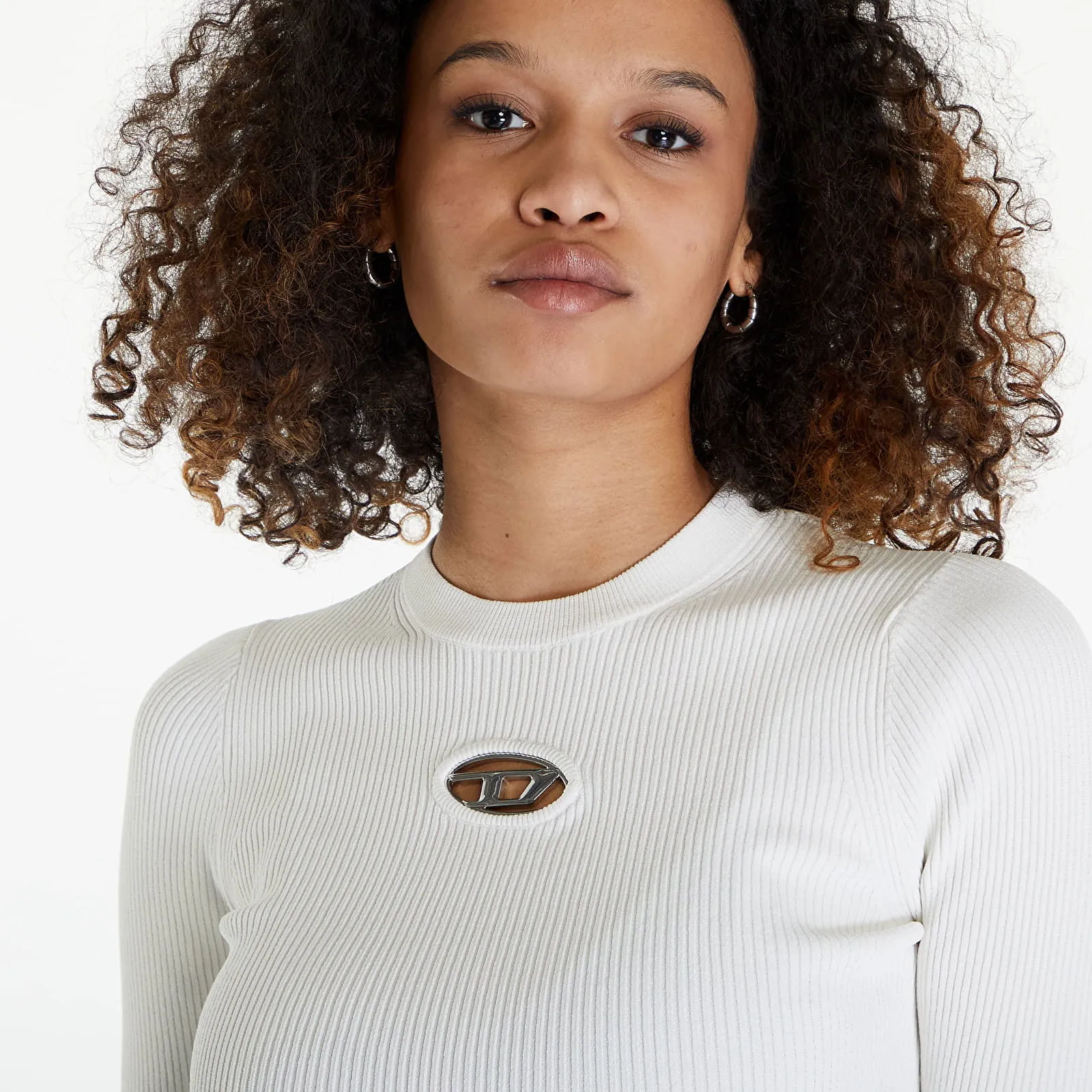 DIESEL MVALARY KNITWEAR WHITE