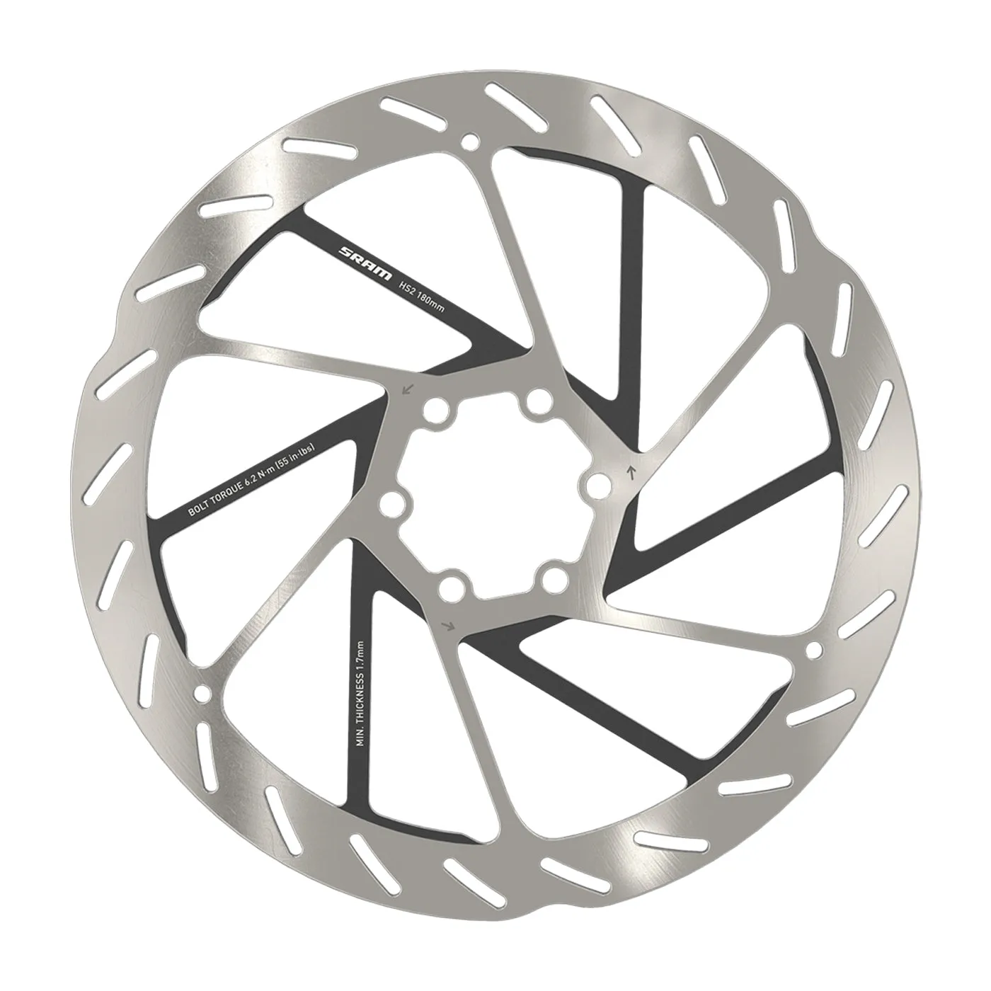 Disco Rotor para Freno SRAM HS2 160mm. Con 6 tornillos 00.5018.176.000