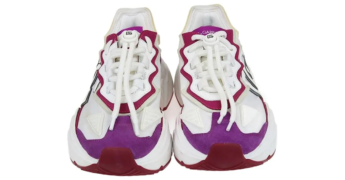 Dolce & Gabbana Blanco/Tenis morados Daymaster Púrpura 